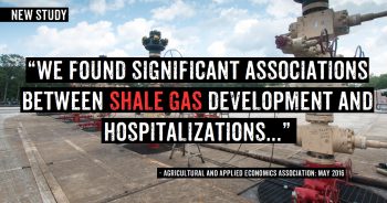 Fracking led to 25% increase in hospitalisation of young people...